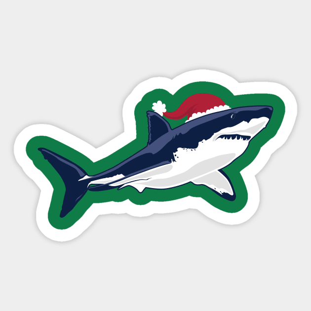 Santa Shark Baby Shark Sticker by stayfrostybro